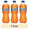 (3 pack) Sunkist Orange Soda Pop 20 fl oz Bottle - Caffeinated Citrus Refreshment