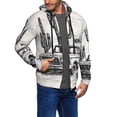 thumbnail image 2 of Uemuo Vintage Cactus Pickup for Men's Fashion Full-zip Hoodies & Sweatshirts with Kangaroo Pocket, Zip-up Hooded Sweatshirt, Moisture Wicking & Breathable-3X-Large, 2 of 5