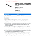 thumbnail image 2 of Rear Shock Absorber - Compatible with 2009 - 2012 Ford Flex 3.5L V6 Naturally Aspirated 2010 2011, 2 of 2