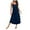 Navy, variant on PMVFHDE Pajama Nightgown For Women Ice Silk Strap Sleepwear Long Dress Satin Home Wear Womens Nightgowns Khaki,M