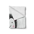 thumbnail image 2 of Hedgehog Soft Flannel Fleece Blanket, Sketch Animal Typographic Colorful Hello Message on Rainy Background, Cozy Plush for Indoor and Outdoor Use, 70" x 90", Pink Baby Blue and Black, by Ambesonne, 2 of 6