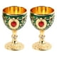 thumbnail image 5 of Copas De Vino De aleación De Metal Vintage, Elegante Copa Retro Decorativa Para El Hogar, Bar, Fiesta, Juego De 2, 5 of 7