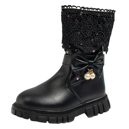 

Youmylove Shoes Mid Calf Boots Children s Velvet Cotton Boots Winter New Girls High Boots Trendy Long Princess Leather Boots Toddler Lovely Footwear