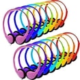 thumbnail image 1 of CN-Outlet Auriculares para niños, paquete de 16, multicolor a granel para la escuela, aula, estudiantes, niños pequeños, niñas, adolescentes y adultos, 1 of 5