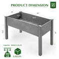 thumbnail image 2 of Raised Garden Bed with Legs, 48x24x30'', Outdoor Wood Elevated Planter Box, Thick Legs, w/Liner, 2 of 8