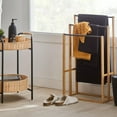 thumbnail image 2 of Bouclair Natural Bamboo Towel Rack, 2 of 8