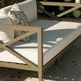 thumbnail image 4 of Northlake Outdoor Patio Teak Loveseat in Weathered Gray White, 4 of 10