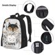 thumbnail image 3 of Balery Funny Animals Series Mochila escolar 3 en 1 para niños: mochila resistente con lonchera térmica y estuche para lápices. Mochila escolar para niños y niñas., 3 of 7