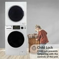 thumbnail image 5 of Equator Digital Touch Apartment 110V Set 18lbs Washer+Vented 3.5cf Auto/Time Dry, 5 of 15