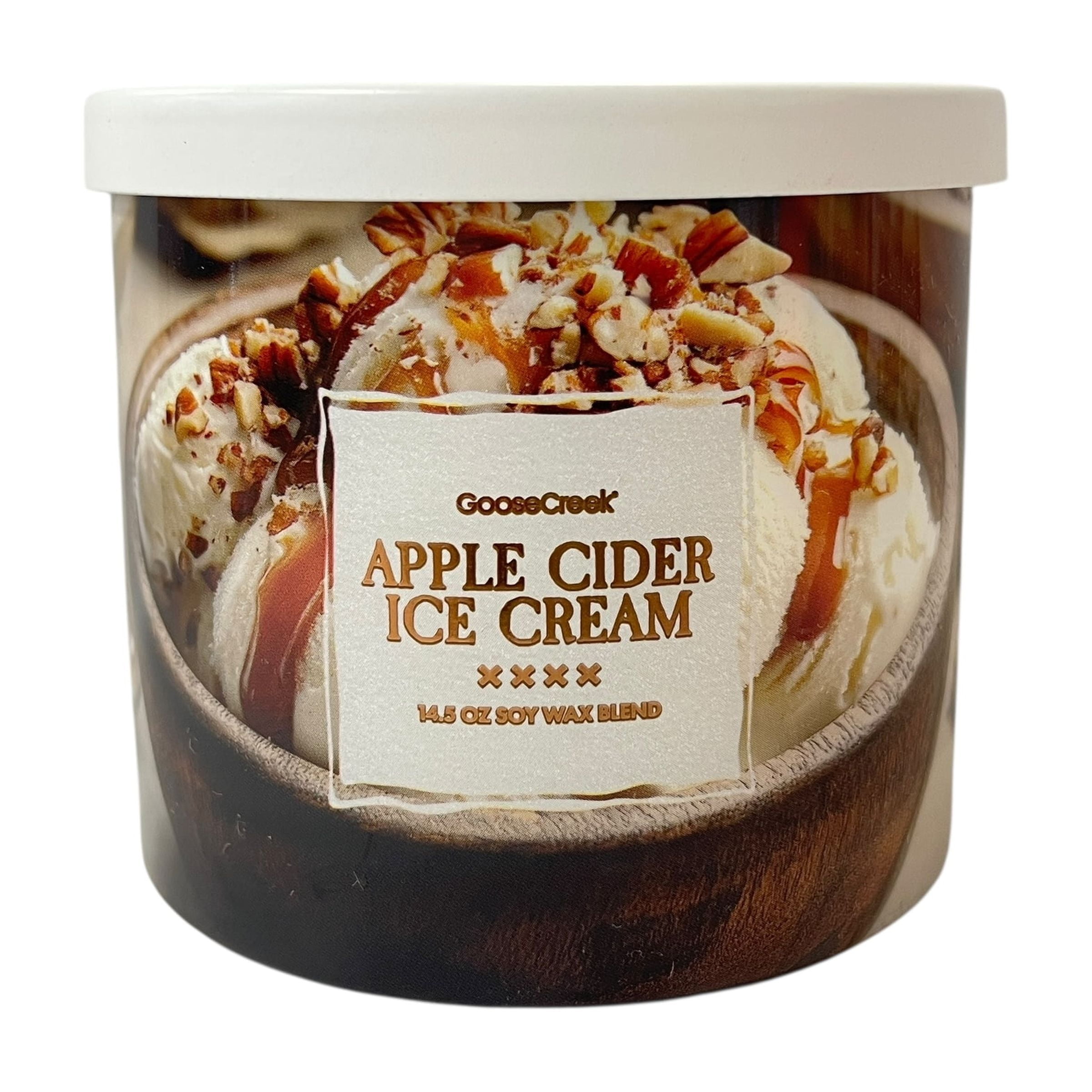 Goose Creek Apple Cider Ice Cream 3 Wick Candle 14.5 oz