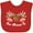 Red, variant on Inktastic Na-Moose-Te Cute Moose Greeting Boys or Girls Baby Bib