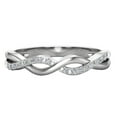 thumbnail image 4 of 0.20 CT TW Intertwined Diamond Anniversary Band 18K White Gold (G,VS), 4 of 5