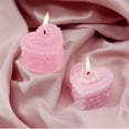 thumbnail image 5 of Xuniizn Heart Candle, Jewelry Box Shape Scented Candles, Natural Wax Valentines Day Gift for Her, Romantic Home Decor & Photo Prop (Pink), 5 of 7
