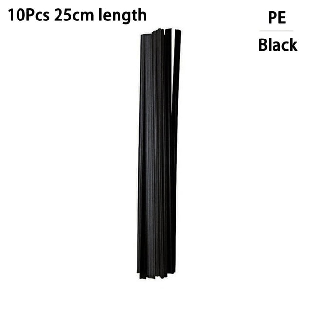 Bgsha 10 Pcs Tiges de Soudure en Plastique 9.84 Pouces ABS/PP/PVC/PE Bâtons de Soudure Réparation Pare-Chocs