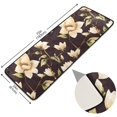 thumbnail image 2 of White Magnolia Flowers Kitchen Rugs Non-Slip Soft Doormats Bath Carpet Floor Runner Area Rugs for Home Dining Living Room Bedroom 72" X 24", 2 of 7