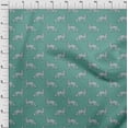 thumbnail image 3 of oneOone Polyester Lycra Fabric Fox Block Print Sewing Fabric BTY 56 Inch Wide, 3 of 4