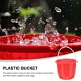 thumbnail image 3 of Raindrops  Bowl Cleaning Bucket Container Portable Tub Buckets Bath Red, 3 of 8