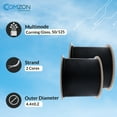 thumbnail image 5 of Indoor/Outdoor Fiber Optic Cable - 2 Fiber OM3 Multimode 50/125, 10Gbit, Riser Rated - Black, 1000ft Spool, 5 of 7