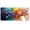Colorful Palette Knife Painting, variant on XXL Extended Mouse Pad 35.4x15.7", Gothic Ravens and Skulls Gaming Desk Mat, Non-Slip Base Computer Keyboard Pad