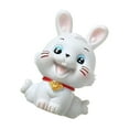 thumbnail image 3 of Baohd Chinese Rabbit Statue Bunny Figurine Craft for Holiday Store Decoration Sitting, 3 of 9