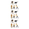 thumbnail image 1 of Decodeary Authentic 1/64 Painted Figurines for DIY Projects Sand Table Layout Collectible Miniatures 1:64 3Set, 1 of 6