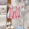 thumbnail image 2 of Sanrio-uniforme de béisbol de dibujos animados para niñas, Falda corta, abrigo plisado, estilo academia, regalo de cumpleaños, lindo, Cinnamoroll JK, 2 of 5
