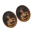 thumbnail image 1 of Cadre Photo Ovale miniature miniature miniature 1/12 Décorations Maison de Poupée Style 2, 1 of 7