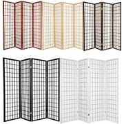 GTU Furniture Japanese Style 4 Panels Wood Shoji Room Divider Screen Oriental for Home/Office