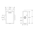 thumbnail image 3 of Moroso 85390 Oil Breather Tank with (2) Breathers -16 AN Inlet Internal Baffling, 3 of 4