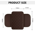 thumbnail image 6 of Upgraded Car Center Console Cover,Microfiber Leather Car Armrest Cover Cushion with 2 Storage Bags,Universal Car Armrest Storage Box Car Interior Accessories for Most Vehicles (Brown), 6 of 7