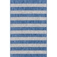 thumbnail image 1 of Unique Loom Outdoor Striped Collection Rug 5' x 8' Rectangle Blue/Ivory, 1 of 2