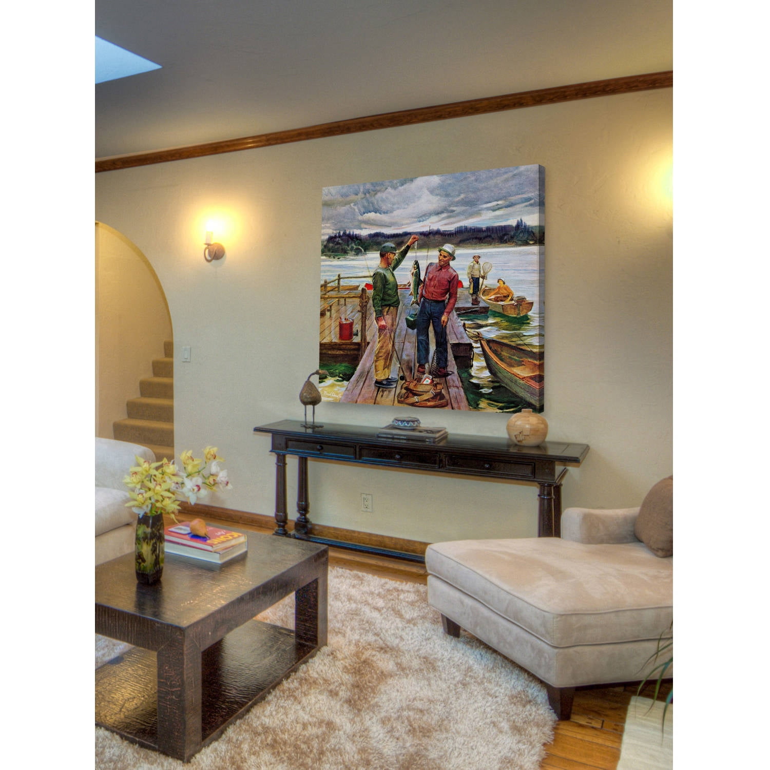 "The Big One" Painting Print on Wrapped Canvas