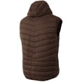 thumbnail image 2 of Ma Croix Mens Lightweight Puffer Vest Alternative Down Quilted Hiking Parka with Hood, 2 of 8