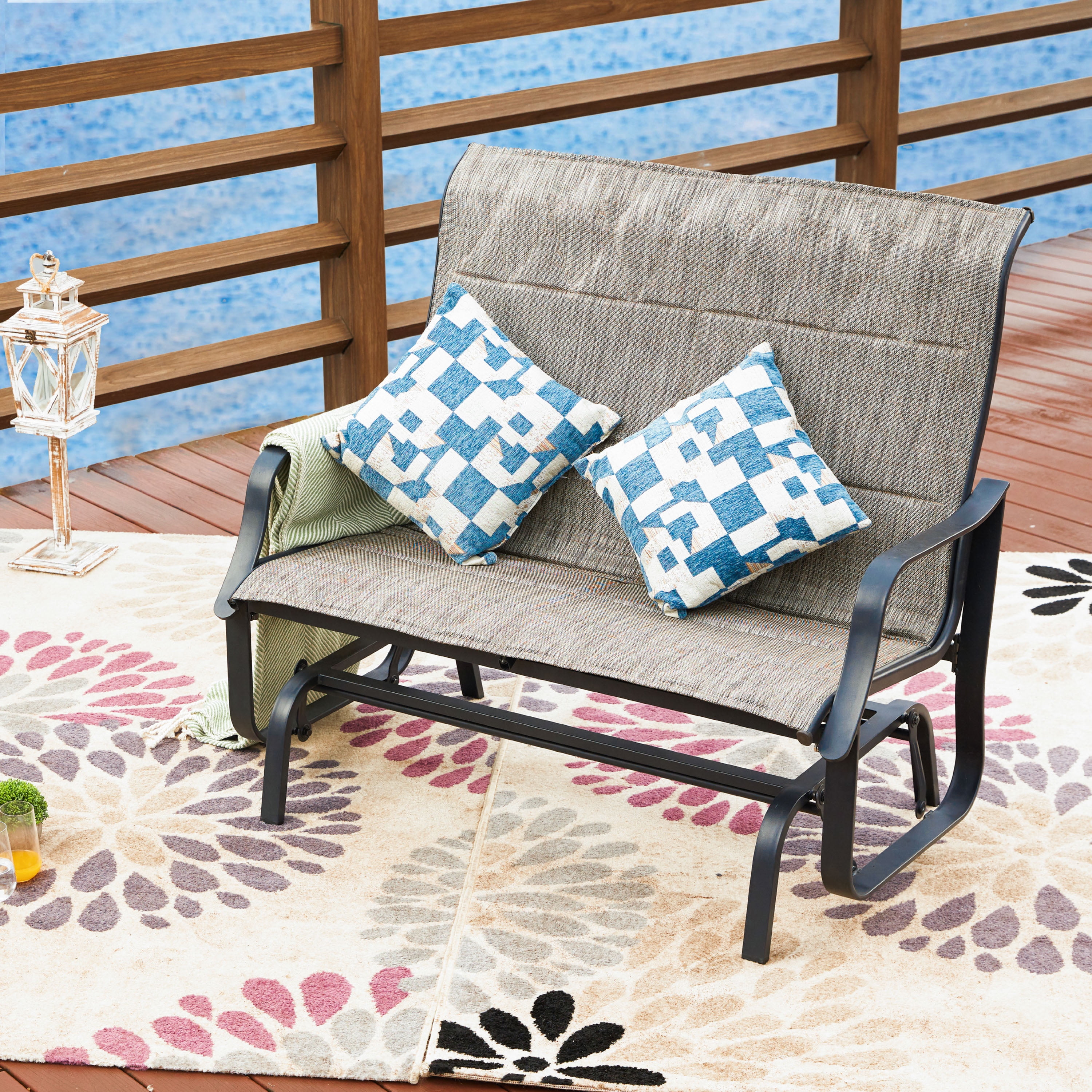 Outdoor Gliding Motion Loveseat