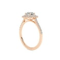 thumbnail image 4 of IGI Certified Double Halo Engagement Rings For Women, 0.80 Carat (ctw) Round Lab Grown Diamond Promise Ring For Her In 18k Solid Rose Gold | F-G, VS-SI Quality Ring Size-4.5, 4 of 4