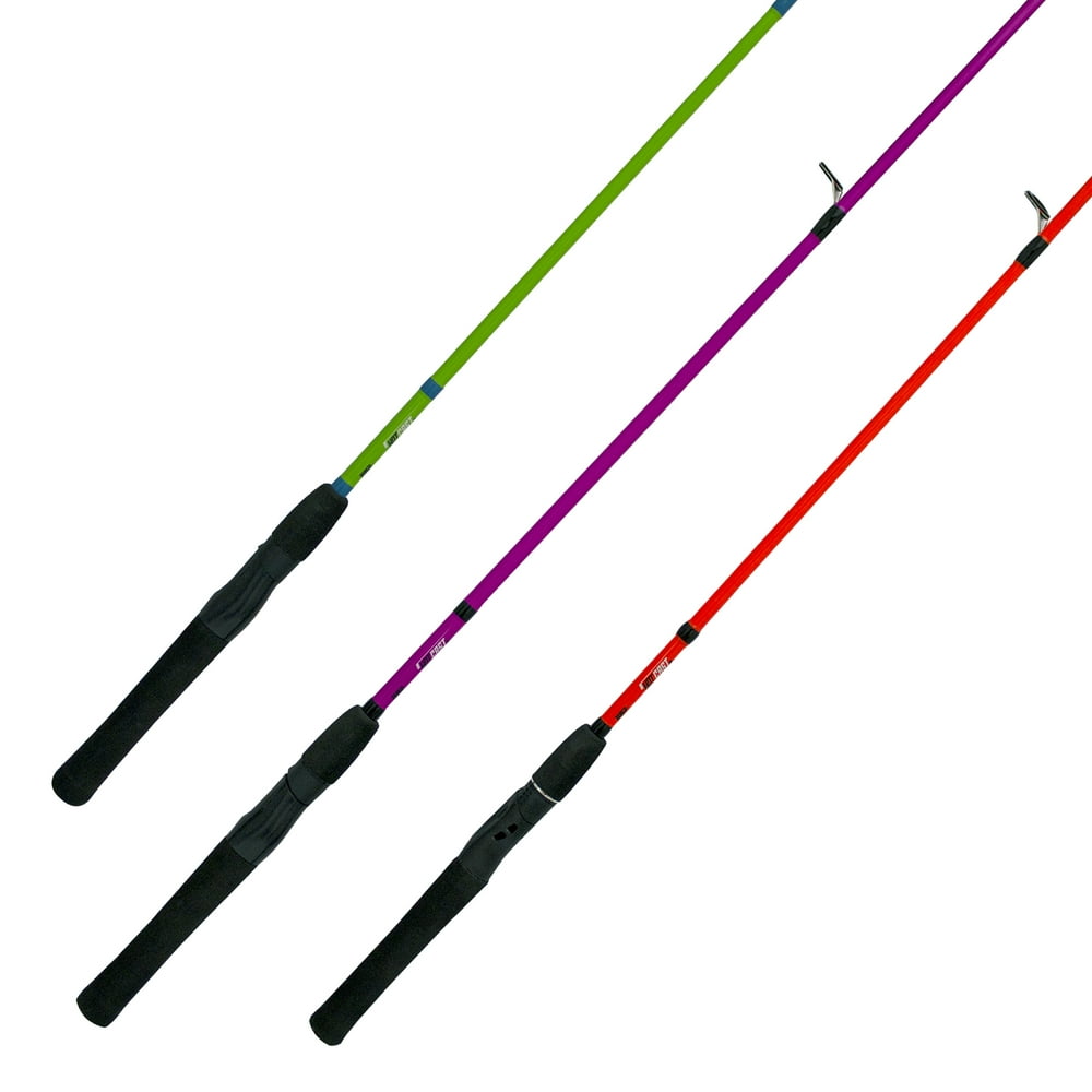 Zebco HotCast 2Piece Spinning Fishing Rod, 4Foot 6inch (2Piece Rod); Assortment Available