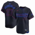 thumbnail image 1 of Tor-onto Bl-ue J-ays Chandail de Baseball pour Hommes GUE/RRE/RO J-R.27# Réplique Nom de Joueur Chandail Noir, 1 of 2