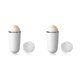thumbnail image 2 of Soidarity Rodillo absorbente de aceite facial Removedor de mano Interior Exterior Casa de viaje Cuidado de la piel Maquillaje Herramienta de limpieza Blanco 2piezas Soidarity CBP213493, 2 of 6
