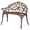 Bronze, variant on 38.5" Patio Park Garden Outdoor Metal Rose Bench, 2-Person Cast Iron Cast Aluminium Frame Antique Finish Chair,Accented Lawn Front Porch Path Yard Decor Deck Furniture