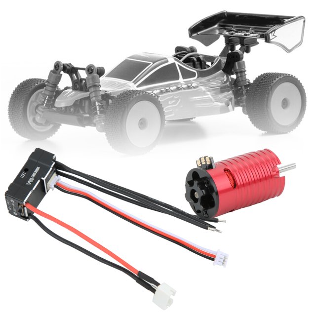 Motor Sin Escobillas Negro de 2500kv, 2, 3 Ranuras, 8-12A Esc para Coche RC 1/24 1/28 1/32, Procesado Por CNC, Fácil Instalació