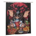 thumbnail image 1 of Cortina de ducha Gremlins de 60 x 72 pulgadas, decorativa para el hogar, dormitorio, bañera, juego de cortinas decorativas con 12 ganchos, 1 of 8