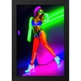 thumbnail image 2 of Stephen Chambers 11x14 Black Modern Wood Framed Wall Art Titled - Neon Venus 35, 2 of 6