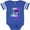 Football Blue and White, variant on Inktastic Suicide Prevention I Wear Teal and Purple for My Uncle Boys or Girls Baby Bodysuit