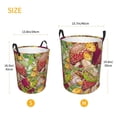 thumbnail image 5 of Balery Bright Mushrooms Round Laundry Basket with Handles Waterproof Freestanding Laundry Hamper for Clothes Toys in the Dorm and Family-Small, 5 of 8
