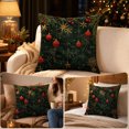 thumbnail image 5 of Zznnkj Christmas Throw Pillow Covers, 18 x 18 Inch, Soft Comfortable Linen Pillowcases for Sofa Bedroom Couch Winter Holiday Party Home Decor, 5 of 6