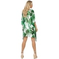 thumbnail image 3 of LA LEELA Women's Beach Bikini Cardigan Swimsuit Kimono L-XL Forest, Leaves, 3 of 5