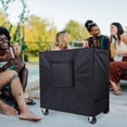 thumbnail image 5 of Waterproof Oxford Fabric Refrigerated Cart Cover, Black, Sun Protection Shield for Outdoor Beverage Trolley Patio Freezer Use, 5 of 6