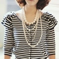 thumbnail image 4 of Sweater Necklace Imitation Pearls Multi-layer Women Exaggerated Beaded Necklace for Wedding, 4 of 7