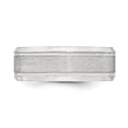 thumbnail image 3 of 925 Sterling Silver 8mm Brushed Fancy Band Ring Size 12, 3 of 7