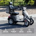 thumbnail image 4 of Tcdjtc 4 Wheel Mobility Scooters for Seniors, Adult Scooter with 800W Motor, Motorized Scooter for Adults, Heavy Duty Electric Scooter with 500 lb Capacity, 31 Miles Long Range, Instructions Included, 4 of 9